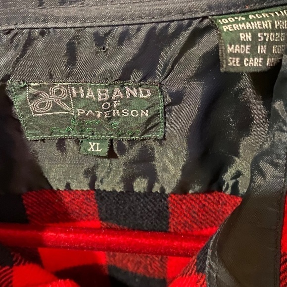 HABAND of PATERSON Heavyweight Flannel ShirtJack Buffalo Plaid Gorpcor…C… - Picture 4 of 7
